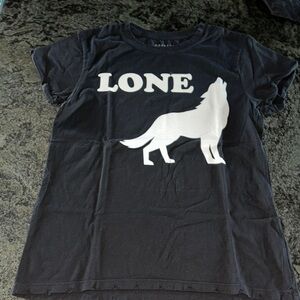 Black Lone Wolf T Shirt